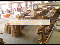 Технология высокотемпературного стеклянного декора с шириной ремня 500-3500 мм